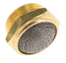 G3/4'' Brass Compact Pneumatic Muffler 1.4301 Wire Mesh