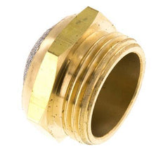 Silenciador Neumático Compacto de Latón G1'' 1.4301 Malla Metálica