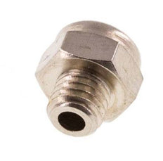 M5 Nickel-Plated Brass Compact Pneumatic Muffler 1.4301 Wire Mesh [10 Pieces]