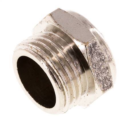 Silenciador Neumático Compacto de Latón Niquelado G1/2'' 1.4301 Malla Metálica [2 Piezas]