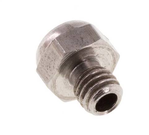 M5 Stainless Steel Compact Pneumatic Muffler 1.4301 Wire Mesh