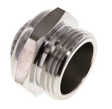 G3/4'' Stainless Steel Compact Pneumatic Muffler 1.4301 Wire Mesh