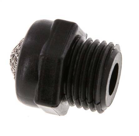 G1/4'' PA Compact Pneumatic Muffler 1.4301 Wire Mesh [5 Pieces]