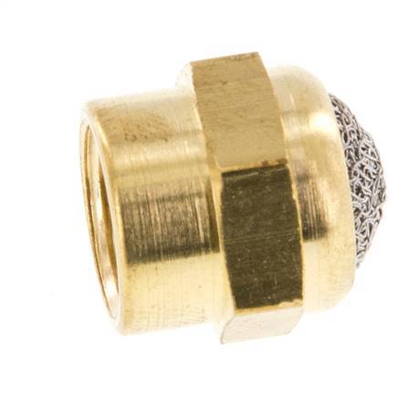 Silenciador Neumático Compacto de Latón con Rosca Hembra G1/8'' [2 Piezas]