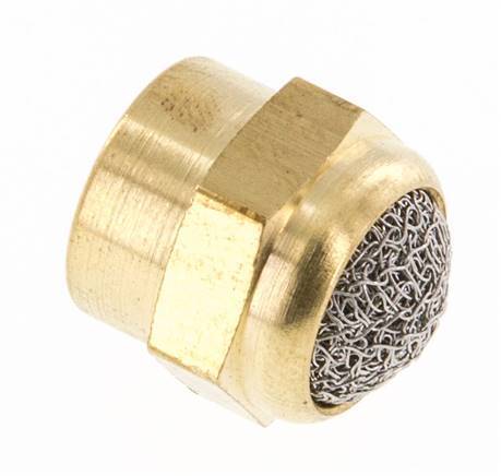Silenciador Neumático Compacto de Latón con Rosca Hembra G1/8'' [2 Piezas]