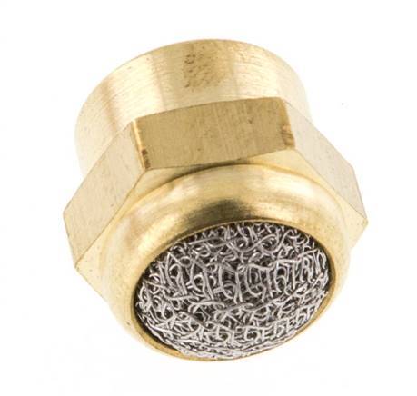 Silenciador Neumático Compacto de Latón con Rosca Hembra G1/8'' [2 Piezas]