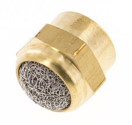 Silenciador Neumático Compacto de Latón con Rosca Hembra G1/8'' [2 Piezas]