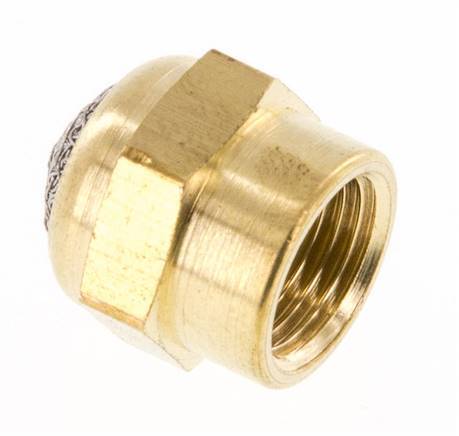 Silenciador Neumático Compacto de Latón con Rosca Hembra G1/8'' [2 Piezas]