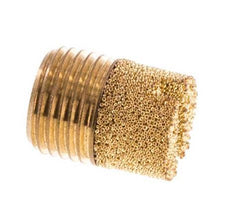 G1/8'' Bronce Sinterizado Compacto Cilíndrico Silenciador Neumático [5 Piezas]
