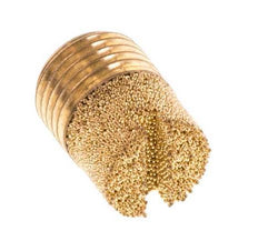 G1/8'' Bronce Sinterizado Compacto Cilíndrico Silenciador Neumático [5 Piezas]