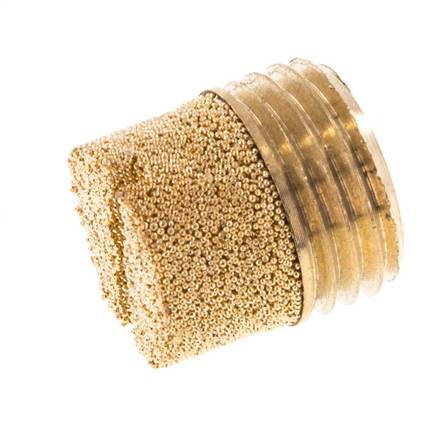 G1/4'' Sintered Bronze Compact Cylindrical Pneumatic Muffler [2 Pieces]