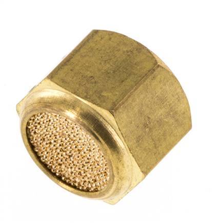 G1/8'' Sintered Bronze Compact Female Threaded Pneumatic Muffler [5 Pieces]