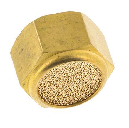 G1/4'' Sintered Bronze Compact Female Threaded Pneumatic Muffler [2 Pieces]