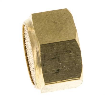 Silenciador Neumático Compacto de Rosca Hembra G3/8'' de Bronce Sinterizado [2 Piezas]