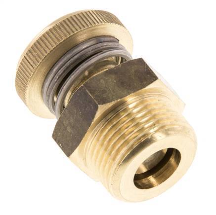 G3/4'' Brass Flow Control Muffler With Knurled Screw