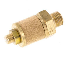 G1/8'' Brass Flow Control Muffler With Lock Nut
