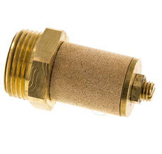 Silenciador de Control de Flujo de Latón G1'' con Tuerca de Bloqueo