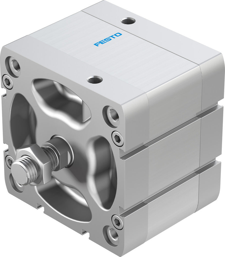 Festo Cilindro Compacto 100mm Diámetro 25mm Carrera ISO 21287 Doble Efecto - 536377
