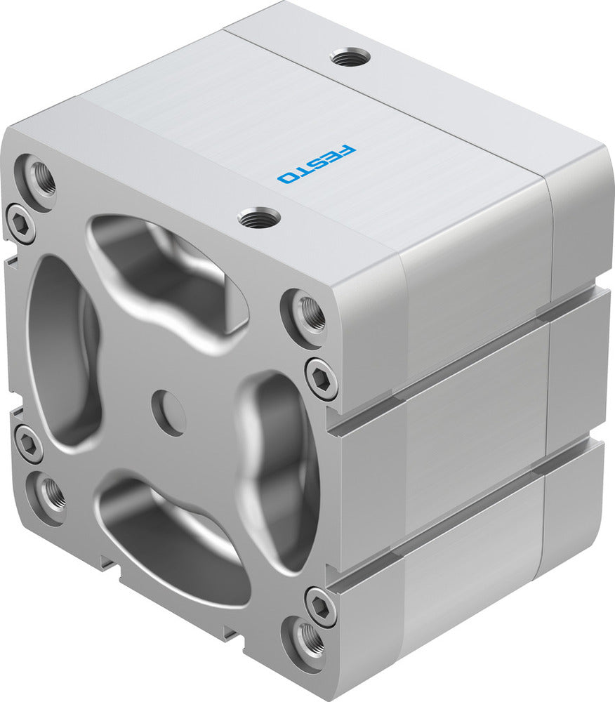 Festo Cilindro Compacto 100mm Diámetro 25mm Carrera ISO 21287 Doble Efecto - 536377