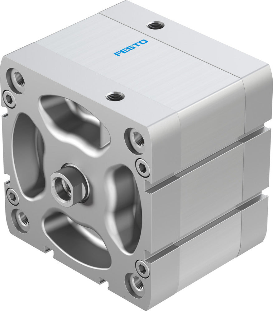 Festo Cilindro Compacto 100mm Diámetro 25mm Carrera ISO 21287 Doble Efecto - 536387