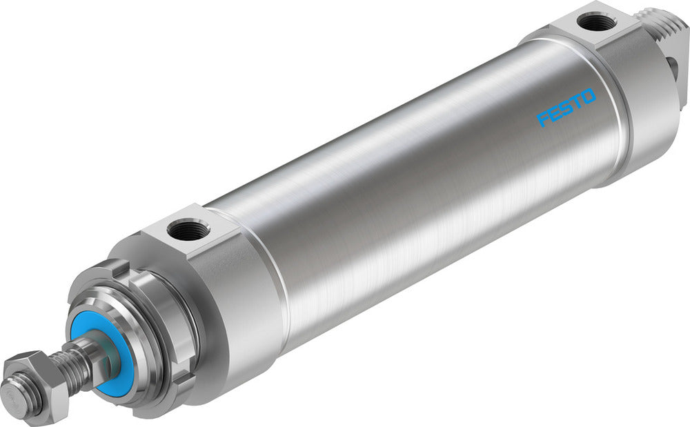 Festo Cilindro Redondo 63mm Diámetro 160mm Carrera Doble Efecto - 196056