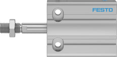 Festo Compact Cylinder 25mm Bore 15mm Stroke Single Acting - 4829868