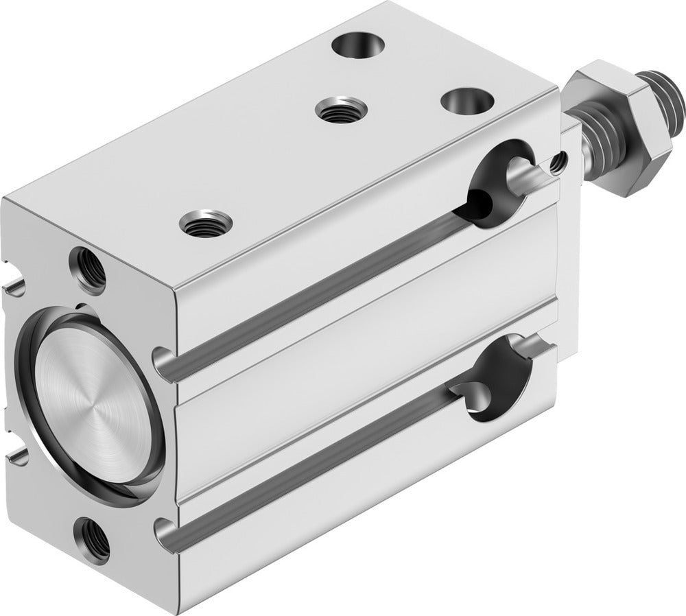 Festo Compact Cylinder 20mm Bore 10mm Stroke Double Acting - 4840814