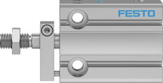 Festo Compact Cylinder 20mm Bore 5mm Stroke Single Acting - 4840821