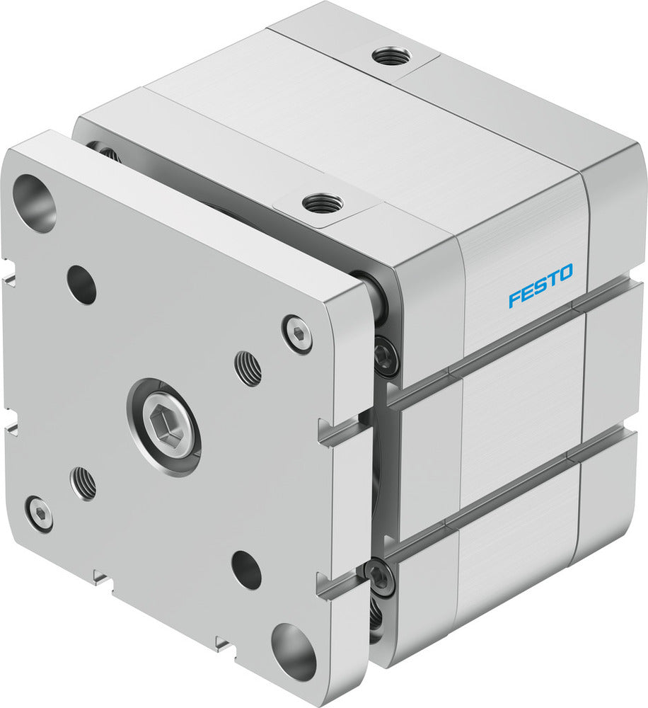 Festo Compact Cylinder 100mm Bore 20mm Stroke ISO 21287 Double Acting - 554288