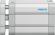 Festo Compact Cylinder 63mm Bore 60mm Stroke ISO 21287 Double Acting - 574056