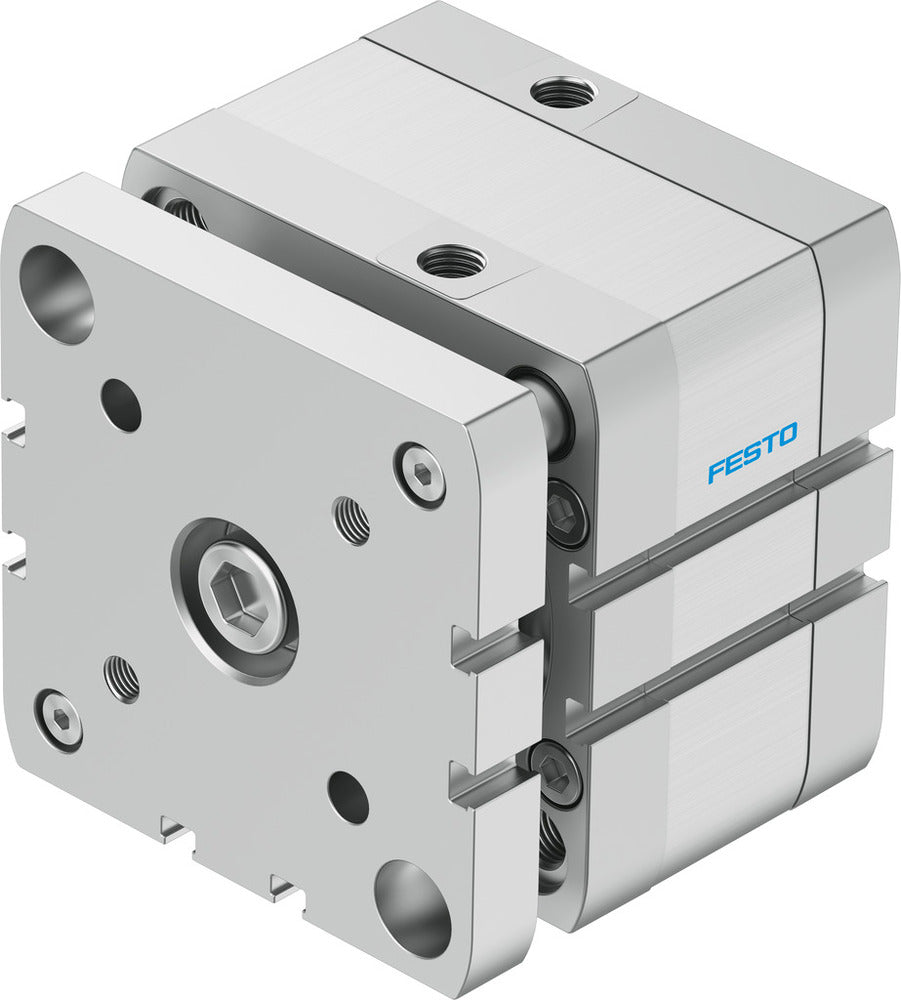 Festo Compact Cylinder 80mm Bore 10mm Stroke ISO 21287 Double Acting - 554277