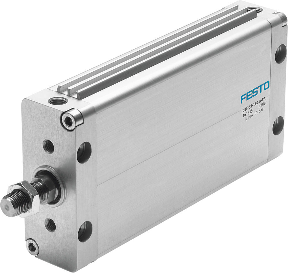 Festo Flat Cylinder 50mm Bore 80mm Stroke Double Acting - 161297