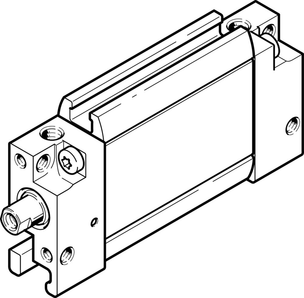 Festo Flat Cylinder 12mm Bore 10mm Stroke Double Acting - 164003