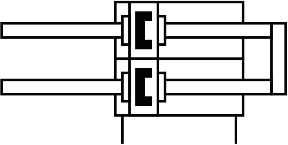 Festo Cilindro Twin 10mm Diámetro 10mm Carrera Doble Efecto - 159862