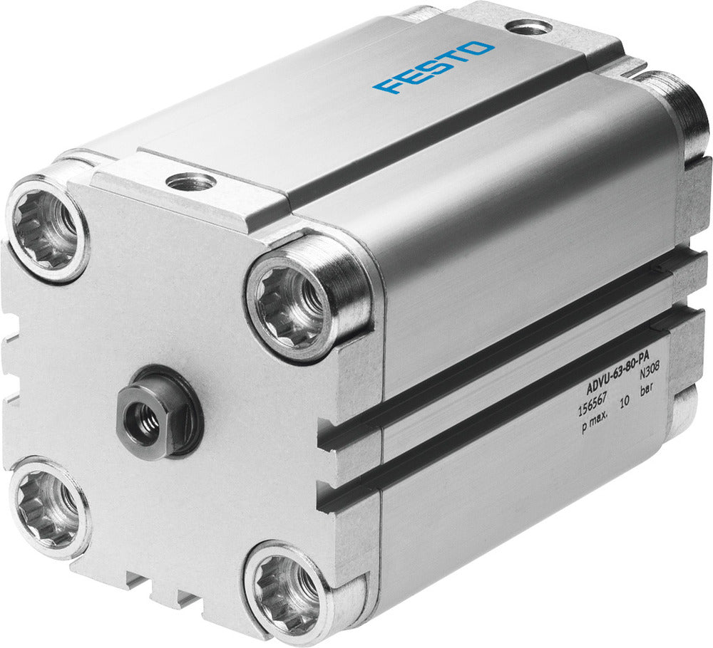 Festo Compact Cylinder 63mm Bore 50mm Stroke Double Acting - 156565