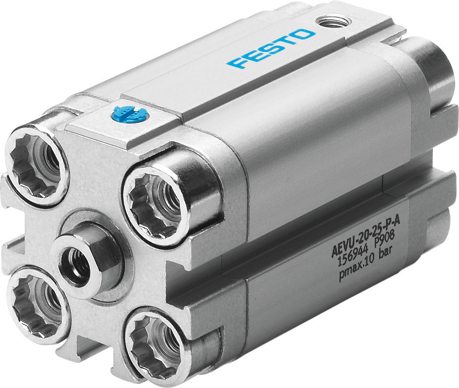 Festo Cilindro Compacto 16mm Diámetro 5mm Carrera Simple Efecto - 156935