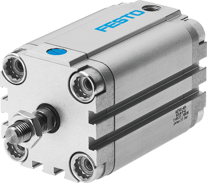 Festo Cilindro Compacto 100mm Diámetro 15mm Carrera Simple Efecto - 157019