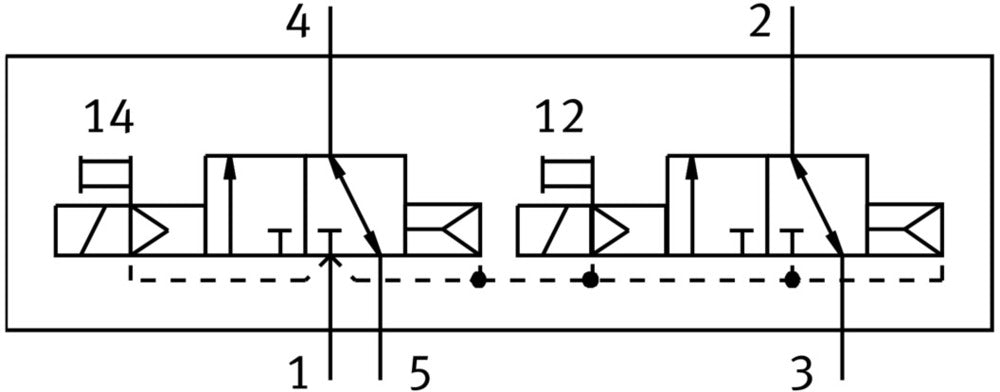 Festo 2x3/2 NC Monostable Válvula Solenoide De Aire G1/8 560l/min - 574226