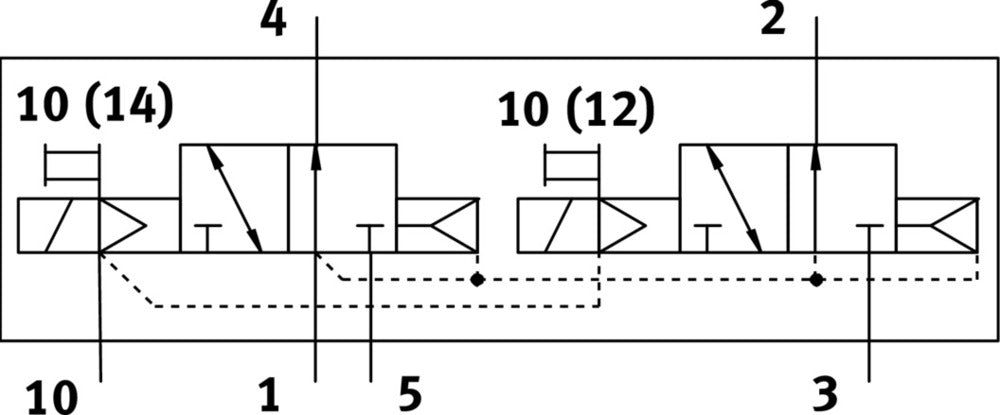 Festo 2x3/2 NO Monostable Válvula Solenoide De Aire G1/8 580 - 600l/min - 566506
