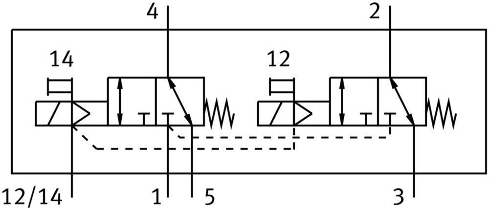 Festo 2x3/2 NC Monostable Válvula Solenoide De Aire G1/4 870L/Min - 574434