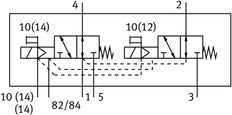 Festo 2x3/2 NO Monostable Air Solenoid Valve Flange 130l/min - 8041898