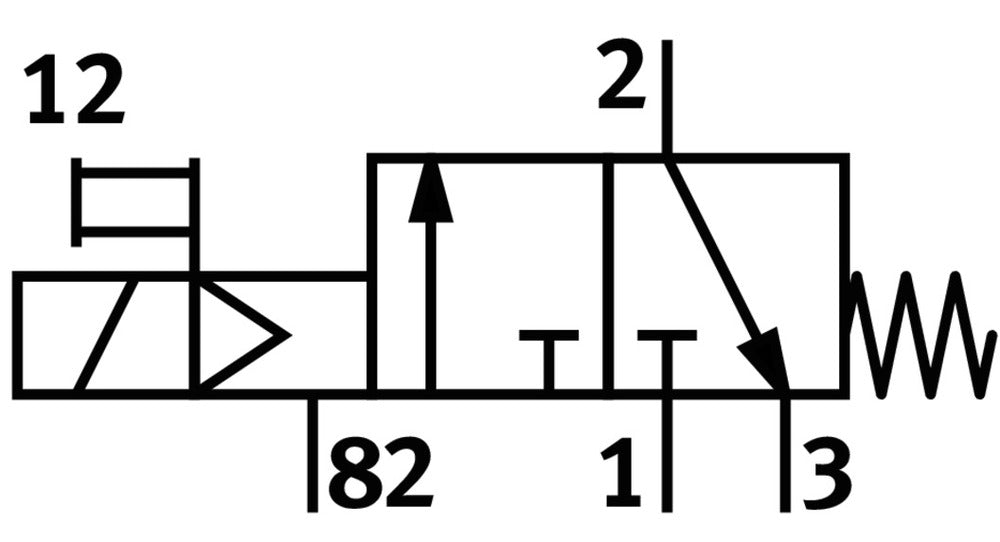 Festo 3/2 NC Monostable Air Solenoid Valve G3/8 1600l/min - 8036672