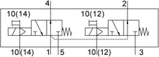 Festo 2x3/2 NO Monostable Válvula Solenoide De Aire G1/4 1000l/min - 8035205