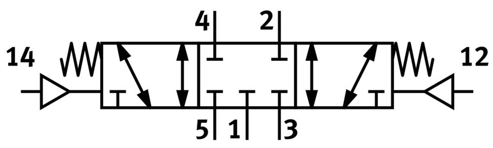 Festo 5/3 NC Pneumatic Valve G1/8 1000l/min - 536046