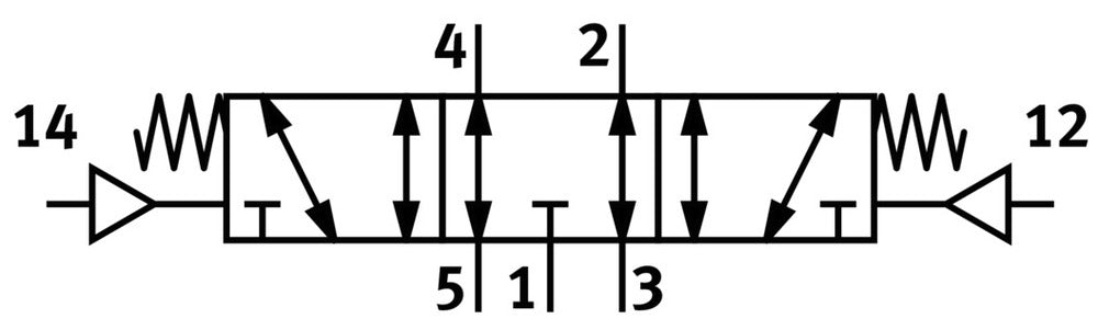 Festo 5/3 Válvula Neumática Agotada G1/8 600l/min - 575693