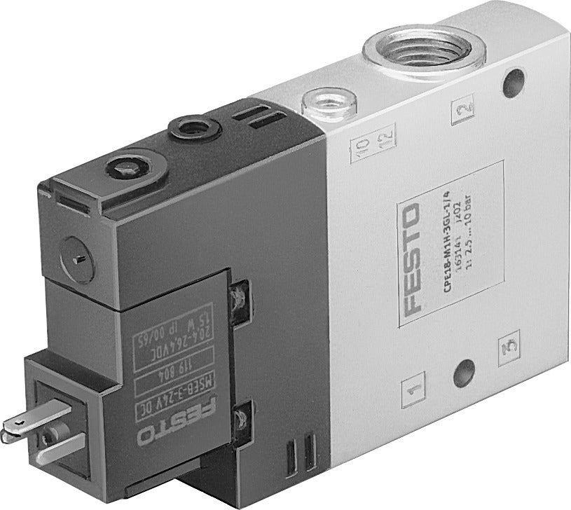 Festo 3/2 NC Monostable Air Solenoid Valve G1/4 1300l/min - 163765