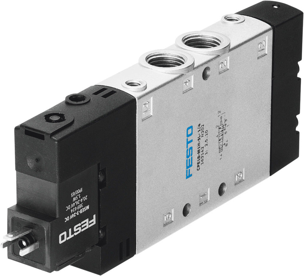 Festo 5/2 Monostable Air Solenoid Valve G1/4 1500l/min - 163762