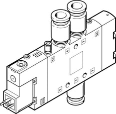 Festo 5/2 Monostable Air Solenoid Valve QS-10 1000l/min - 163778