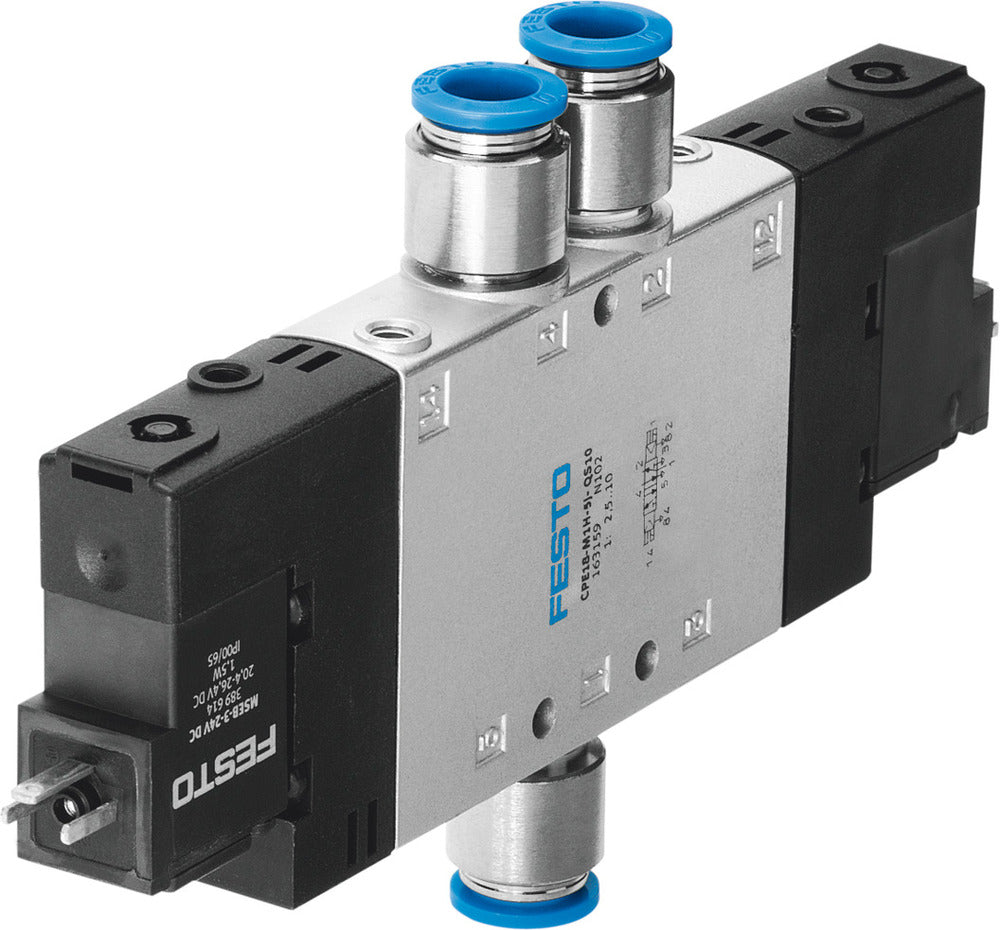 Festo 5/2 Bistable Air Solenoid Valve QS-10 1000l/min - 163803