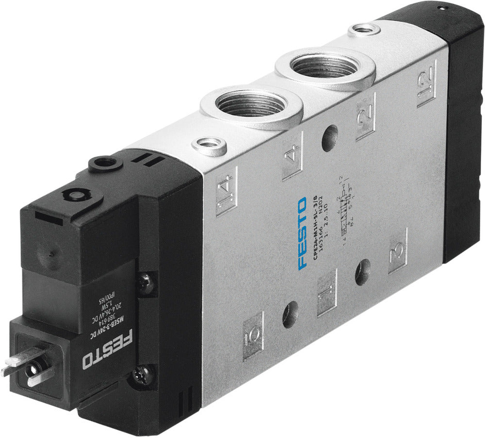 Festo 5/2 Monostable Válvula Solenoide De Aire G3/8 2900L/Min - 163166